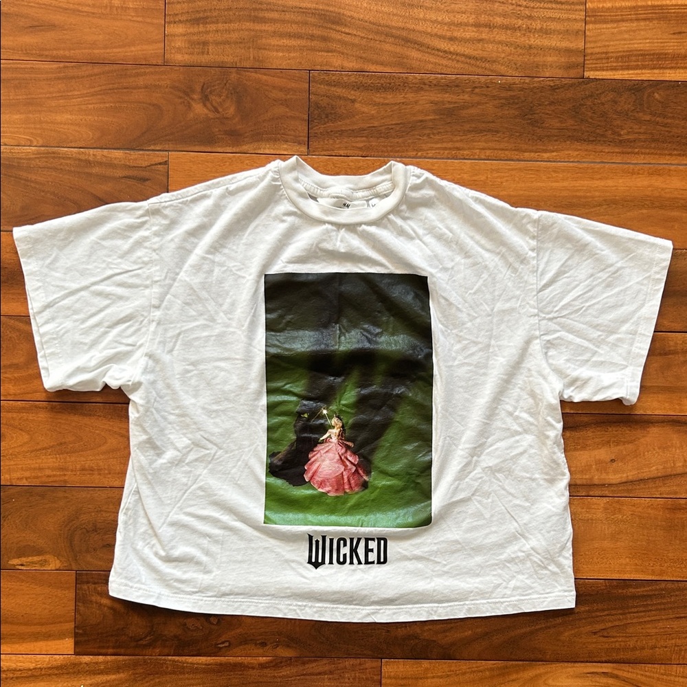 H&M White Wicked Graphic T-Shirt